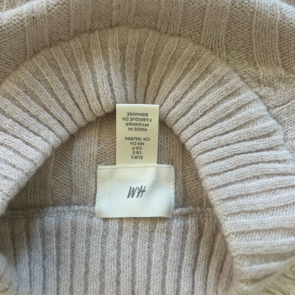 H&M Cream Ribbed Knit Sweater - Picture 4 of 4
